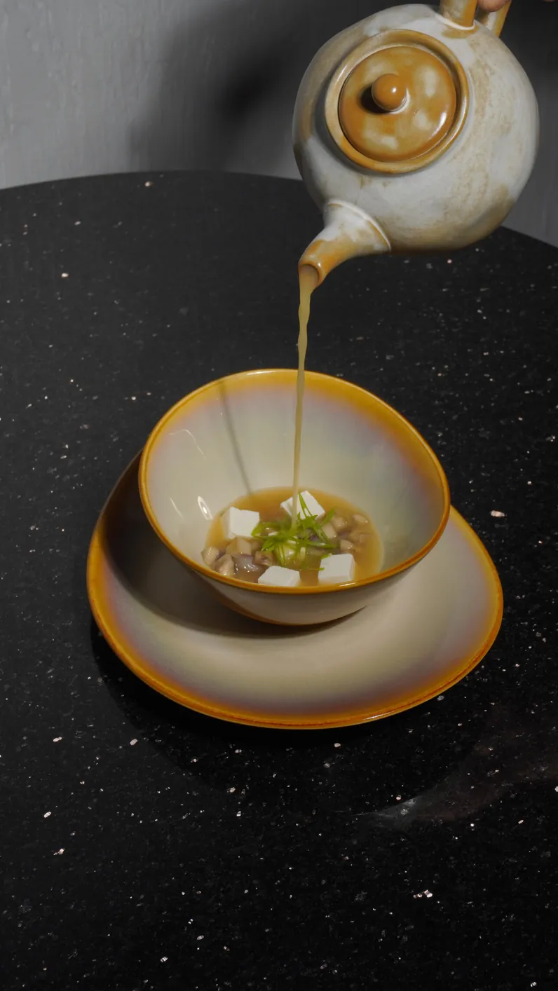 Miso mushroom broth