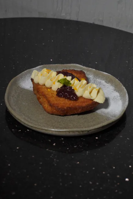 Japanese Shibuya honey toast with banana
