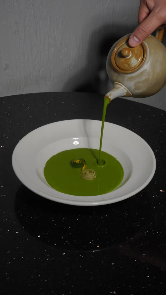 Chilled Tuscan kale and herb soup